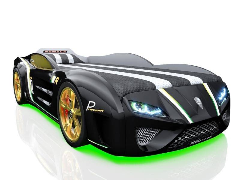 кровать-машина sportline чёрная в Нижневартовске