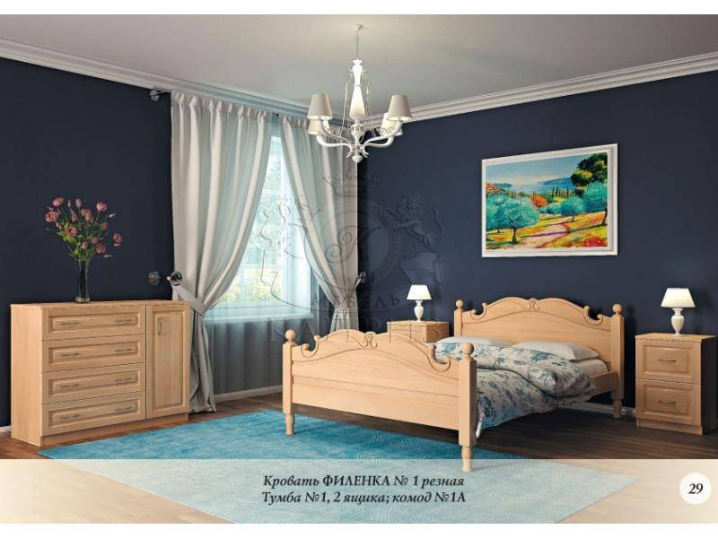 кровать филенка №1 резная в Нижневартовске