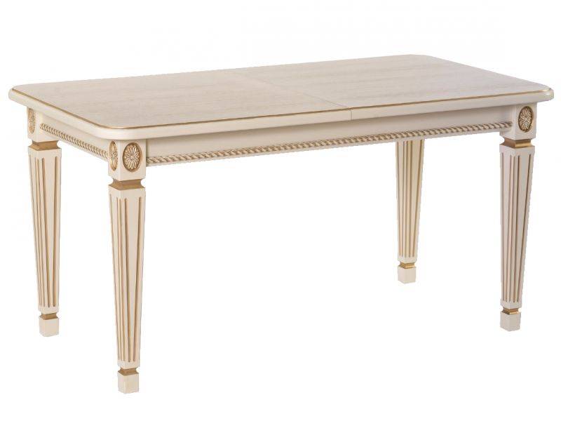стол обеденный меран 03 раздвижной слоновая кость/патина 150/200*80 в Нижневартовске
