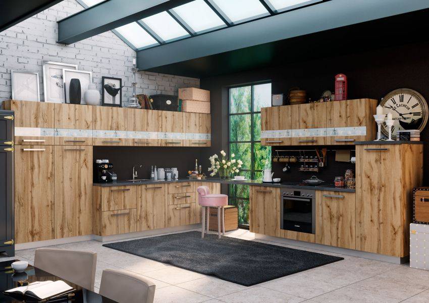 кухонный гарнитур угловой иллюзия в Нижневартовске