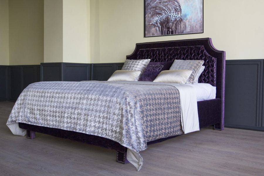 кровать дженифер с изящным изголовьем в новой технике буфов в Нижневартовске