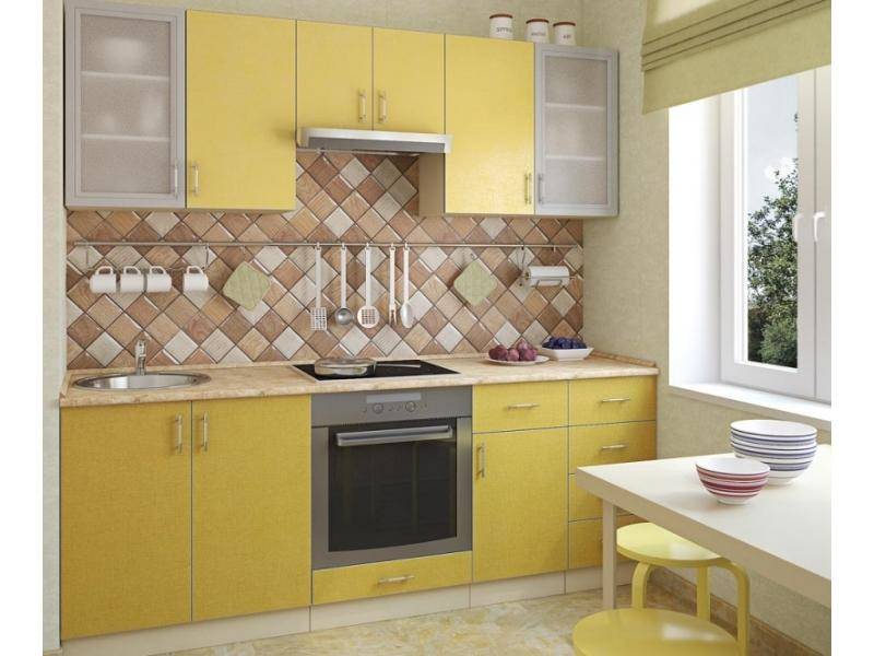 кухонный гарнитур лимон-лён в Нижневартовске