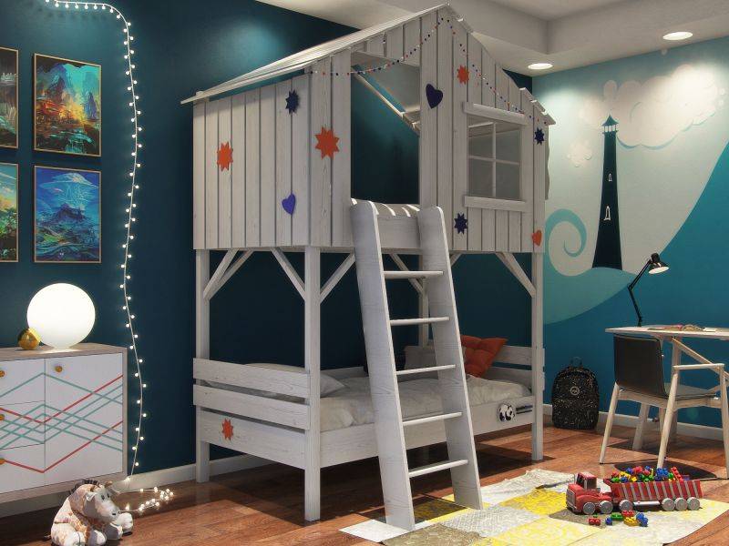 детская кровать-домик двухъярусная в Нижневартовске