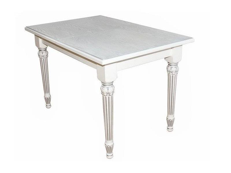 стол обеденный жерар 03 раздвижной белый/патина 160/200*90 в Нижневартовске