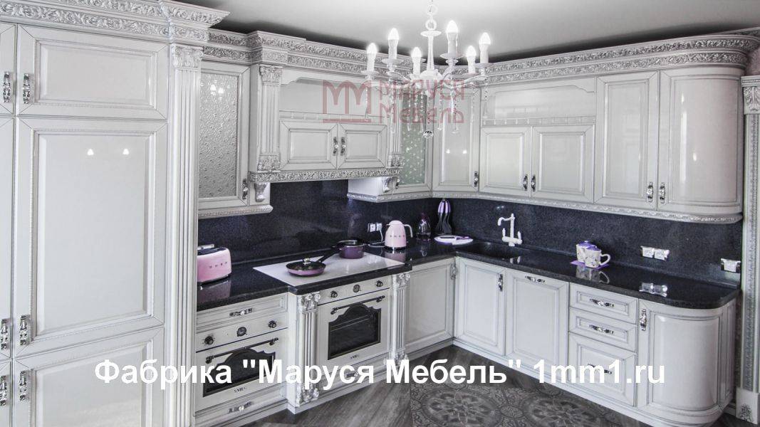 белая резная кухня в Нижневартовске
