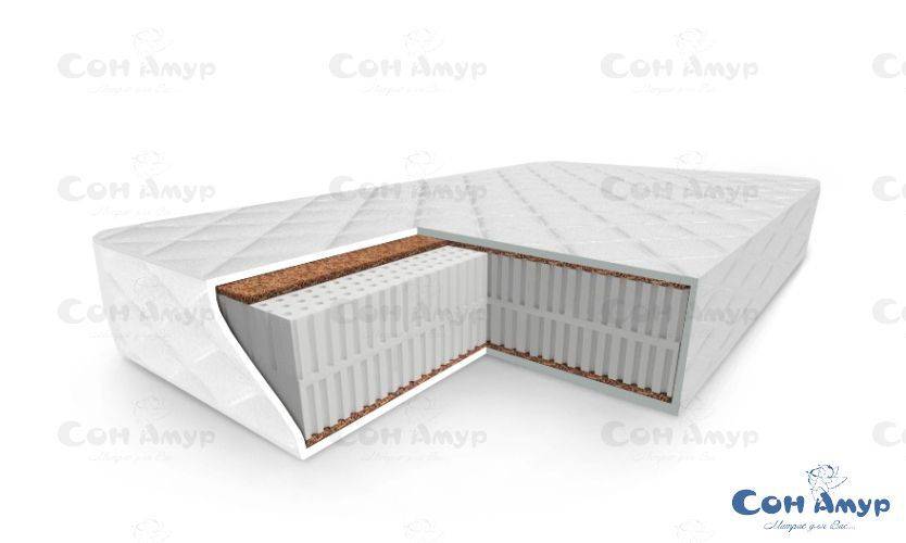 беспружинный ортопедический матрас камелия из латекса и кокоса в Нижневартовске