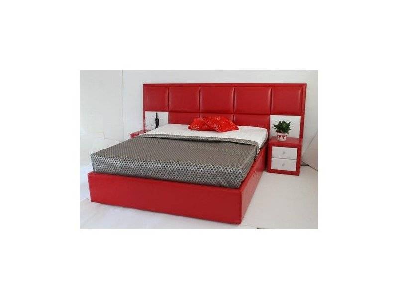 кровать красная палермо люкс в Нижневартовске