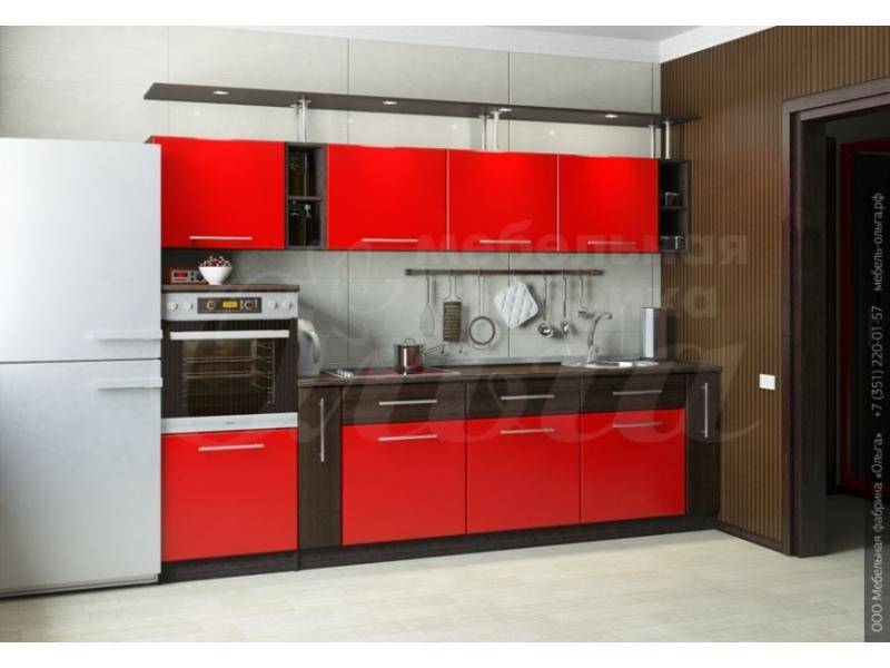 черно-красная кухня авангард-к в Нижневартовске