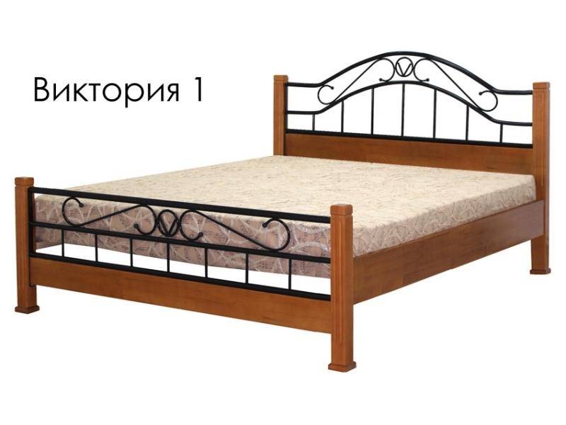 кровать виктория 1из массива сосны с элементами ковки в Нижневартовске