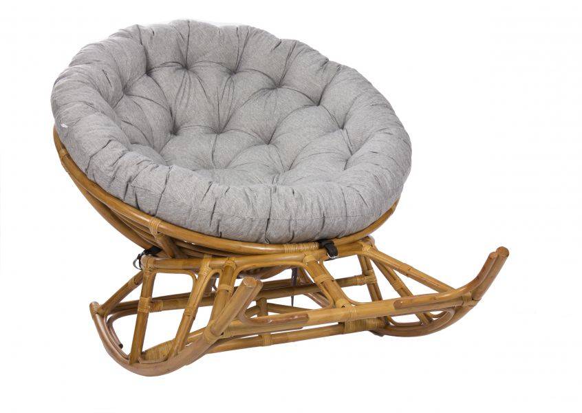 кресло-качалка из натурального ротанга papasun на полозьях в Нижневартовске