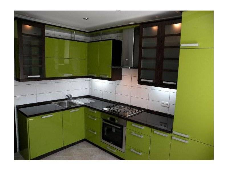 кухонный гарнитур венге с зеленым в Нижневартовске