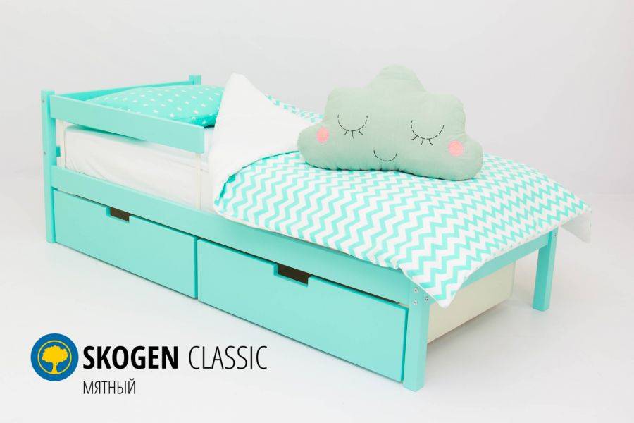 детская кровать skogen classic мятный в Нижневартовске