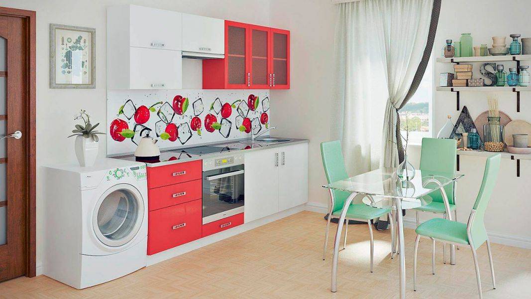 небольшая прямая кухня в Нижневартовске