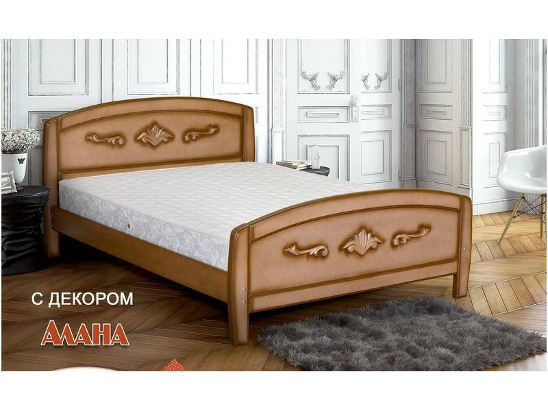 двуспальная кровать алана с декором в Нижневартовске
