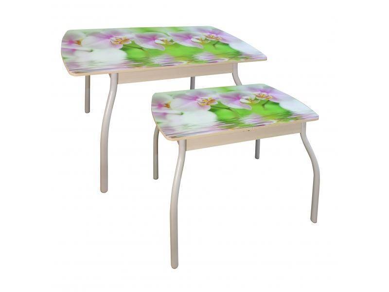 стол диамант фотопечать со вставкой бабочка в Нижневартовске