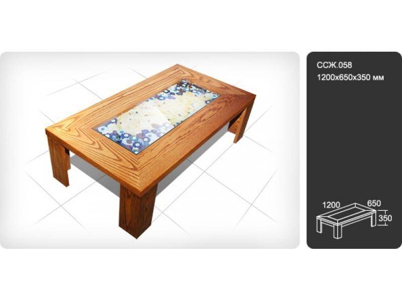 журнальный стол с фьюзингом ссж.058 в Нижневартовске