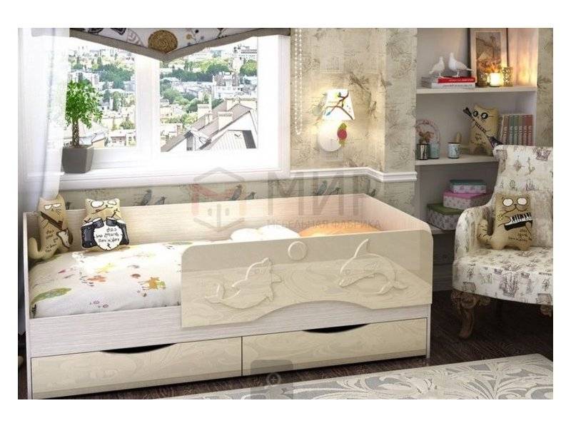 детская кровать дельфин ваниль в Нижневартовске