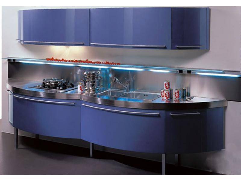 кухонный гарнитур прямой волна-мидл в Нижневартовске