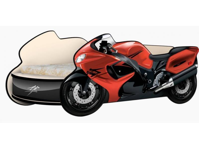 кровать - мотоцикл сузуки красный в Нижневартовске