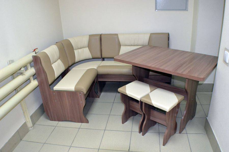 кухонный уголок уют 2, ясень шимо темный, к/з капучино + молочный в Нижневартовске