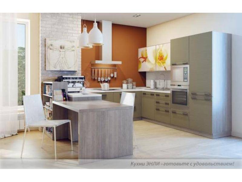 кухонный гарнитур угловой флора в Нижневартовске