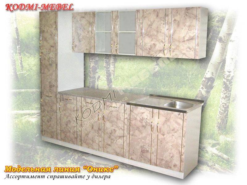 кухонный гарнитур прямой оникс в Нижневартовске