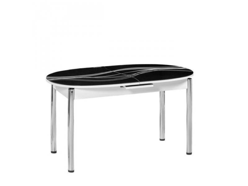 стол овальный в черном цвете м 18 в Нижневартовске