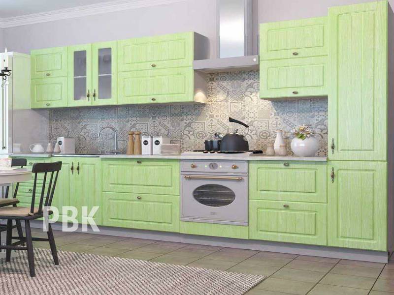 модульная кухня мдф соломея салатовая в Нижневартовске