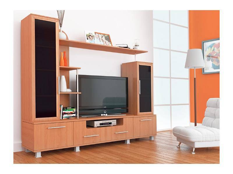 гостиная в коричневых тонах №42 в Нижневартовске