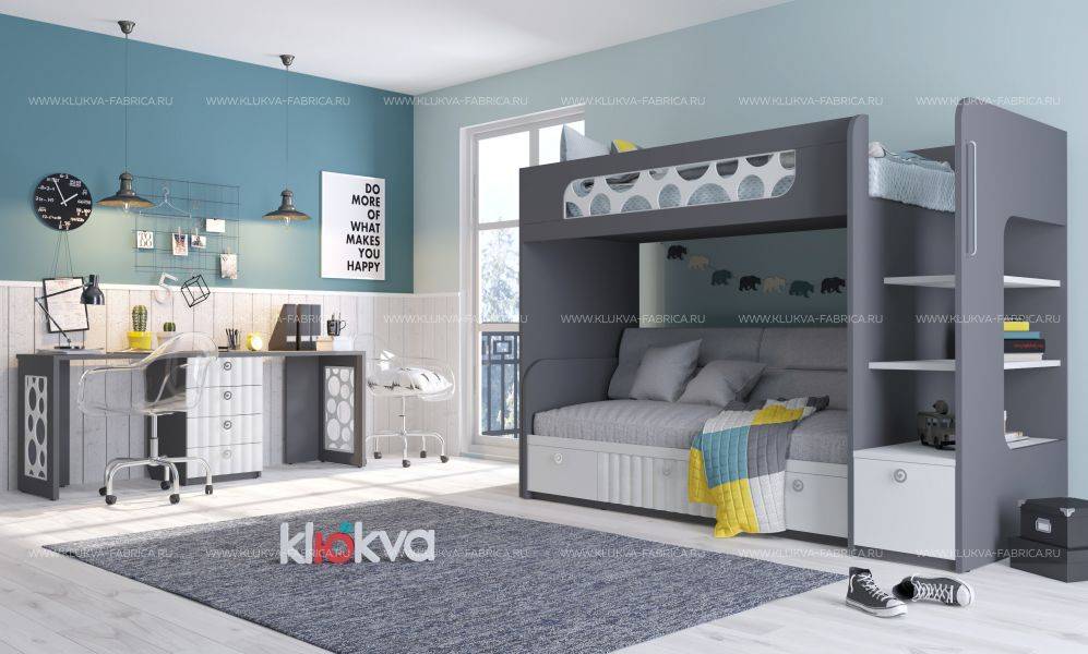 детская вельвет velvet с двухъярусной кроватью в Нижневартовске