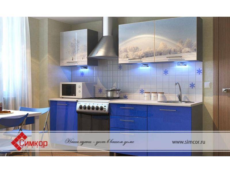 кухня зима мдф фотопечать в Нижневартовске