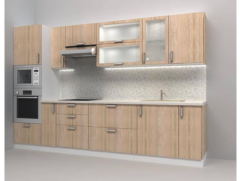 кухня прямая лдсп - дуб сонома 3200 в Нижневартовске