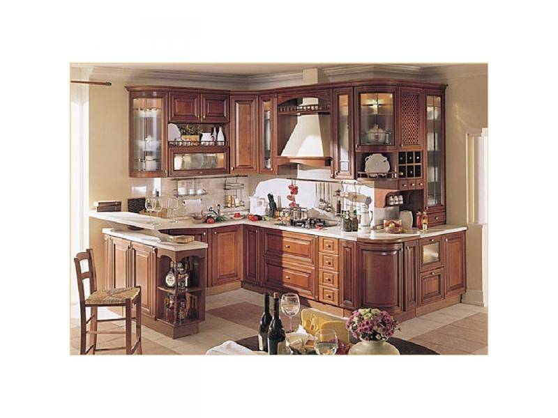 кухонный гарнитур угловой массив в Нижневартовске