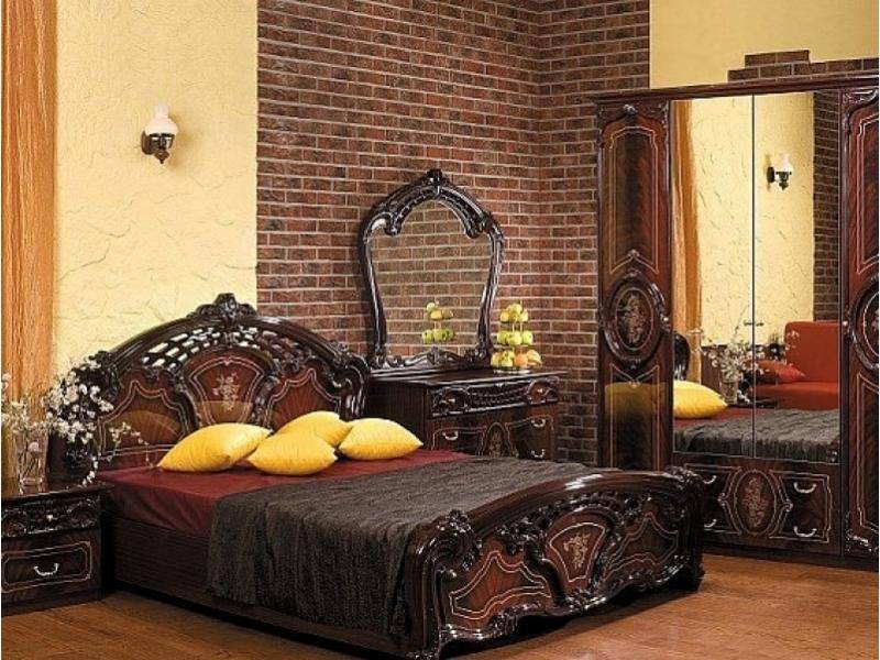 спальный гарнитур «роза могано» в Нижневартовске