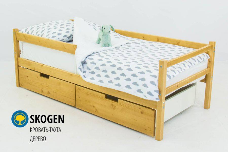 детская деревянная кровать-тахта бельмарко skogen дерево в Нижневартовске
