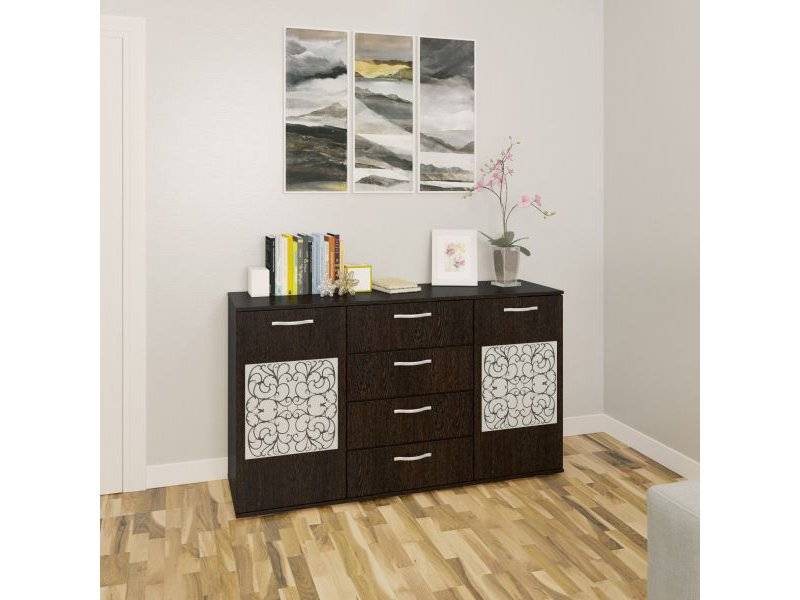 комод феникс-3 стекло венге в Нижневартовске