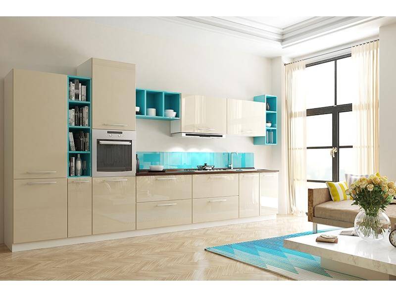 кухня в бежевом цвете либерта small в Нижневартовске