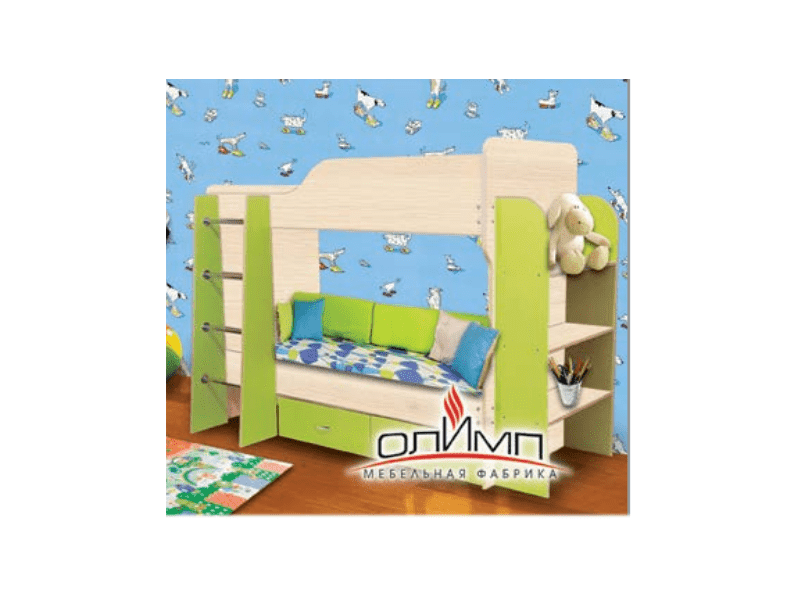 кровать 2-х ярусная с полками и ящиками в Нижневартовске