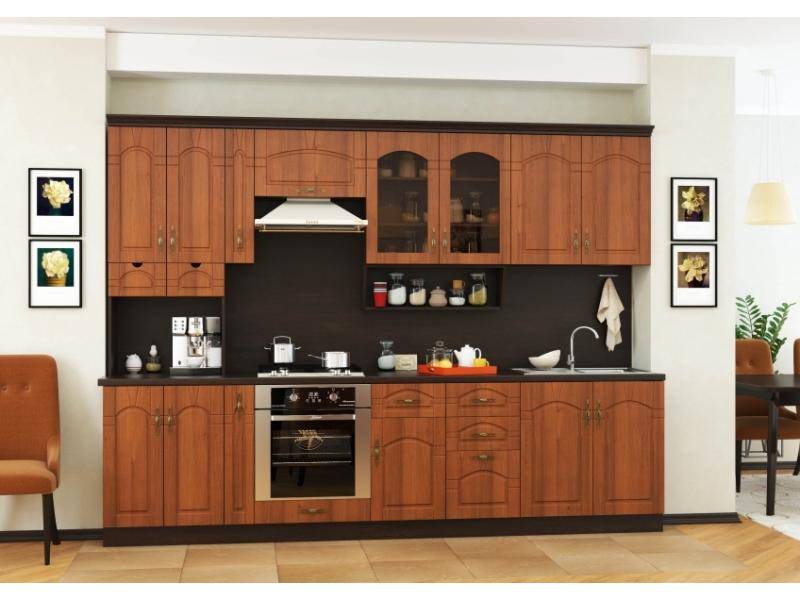 большая прямая кухня готика в Нижневартовске