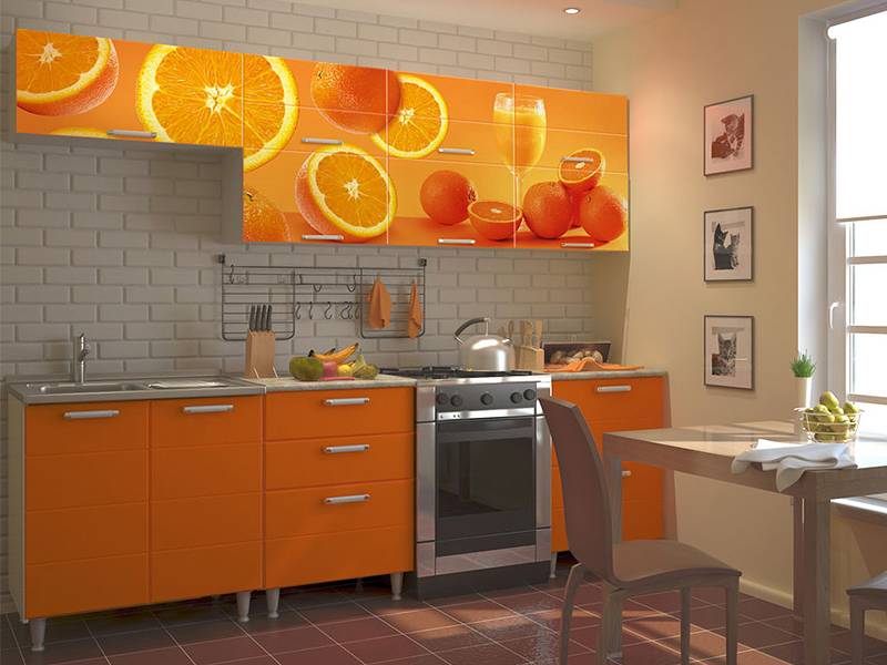 кухонный гарнитур прямой 13 фотопечать в Нижневартовске