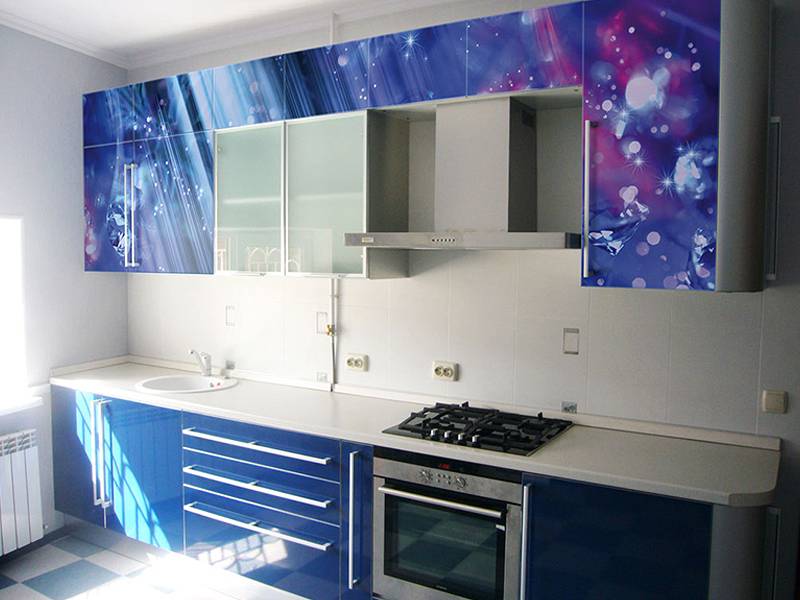 кухонный гарнитур прямой 6 фотопечать в Нижневартовске