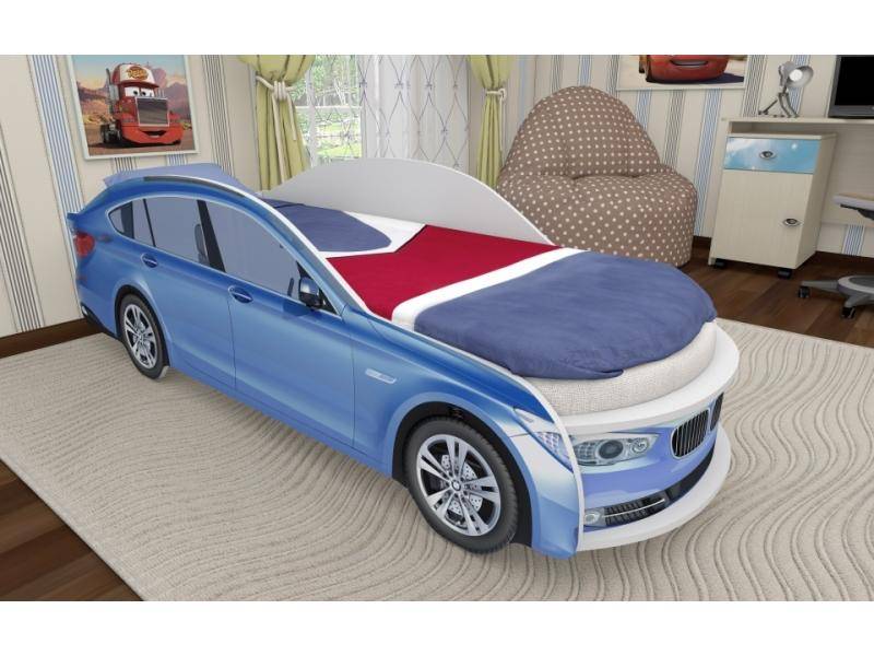 детская кровать машина синяя в Нижневартовске