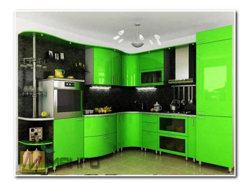 яркий кухонный гарнитур лайм в Нижневартовске