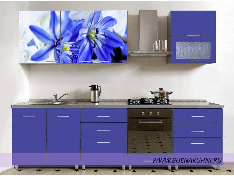 прямая кухня фасад фотопечать в Нижневартовске