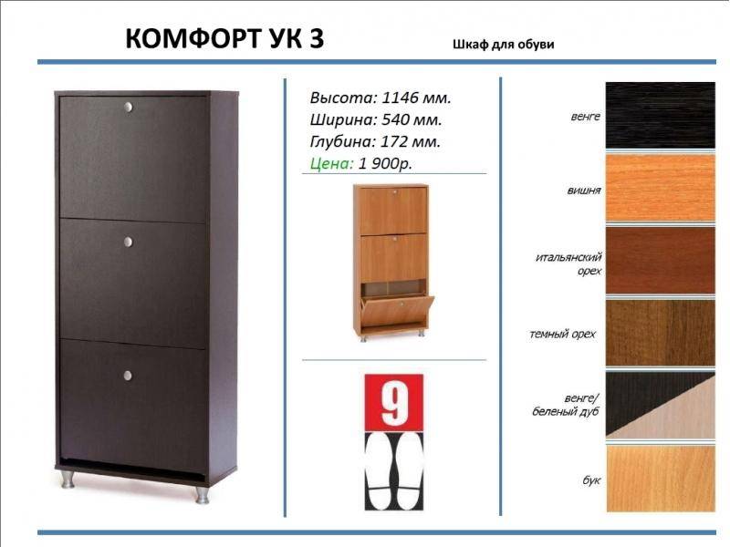 шкаф для обуви комфорт ук 3 в Нижневартовске