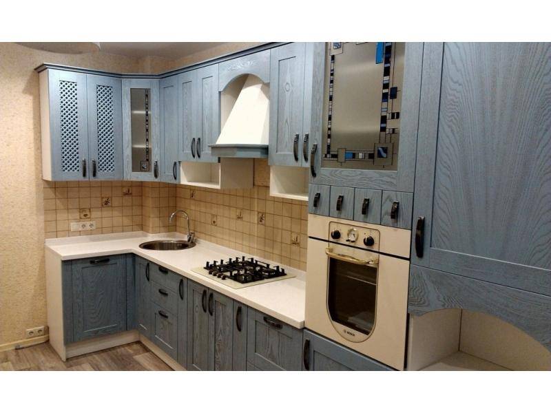 угловая кухня шпон техно в Нижневартовске