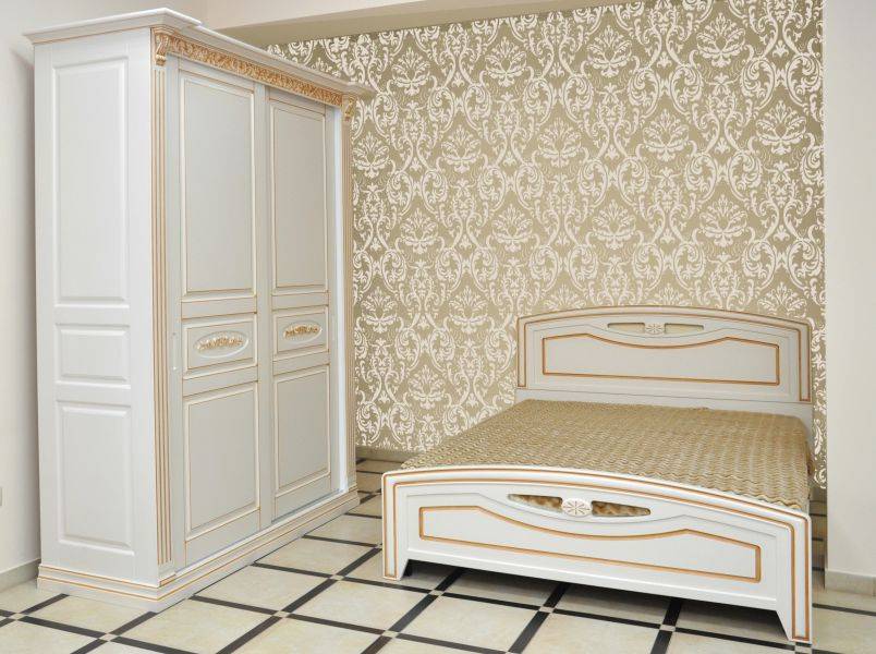 кровать и шкаф-купе елизавета мдф пвх в Нижневартовске