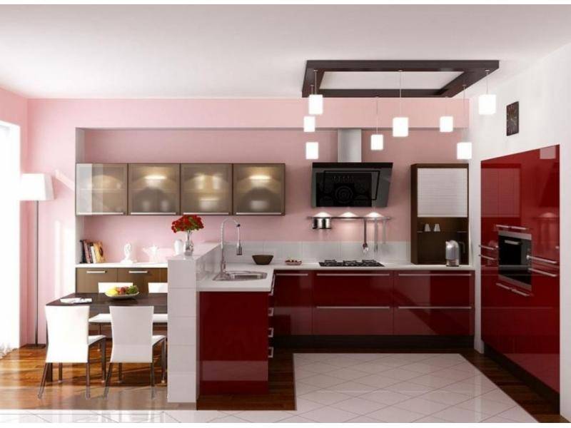 кухня с фасадом пластик-акрил в Нижневартовске