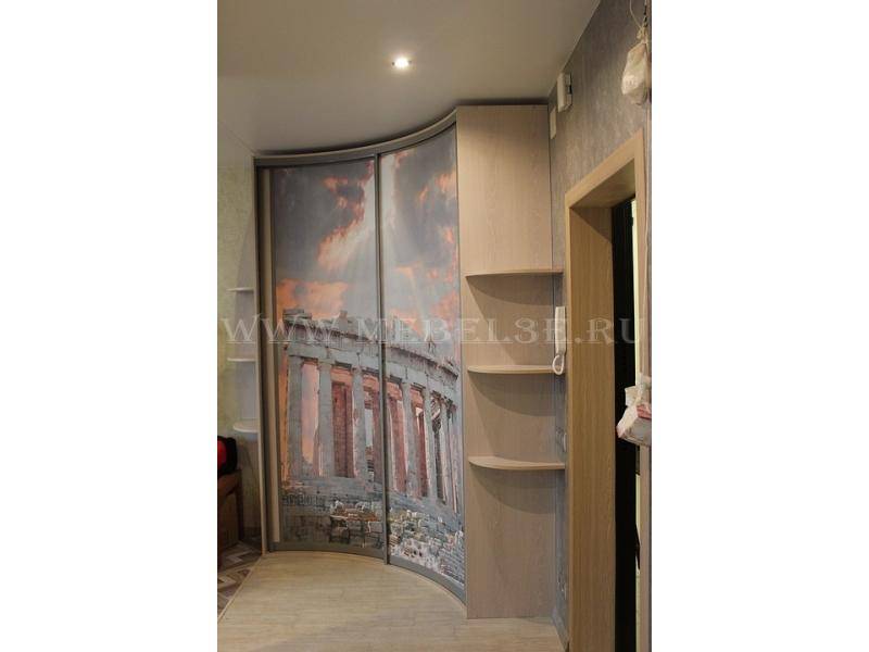 радиусный шкаф с фотообоями в Нижневартовске