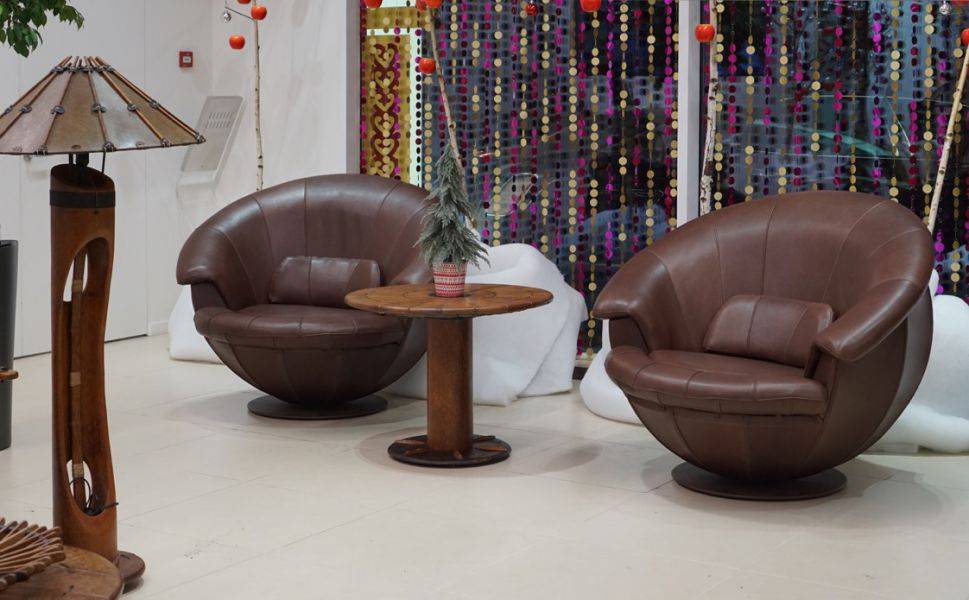 кресло nautilius в коже буйвола в Нижневартовске